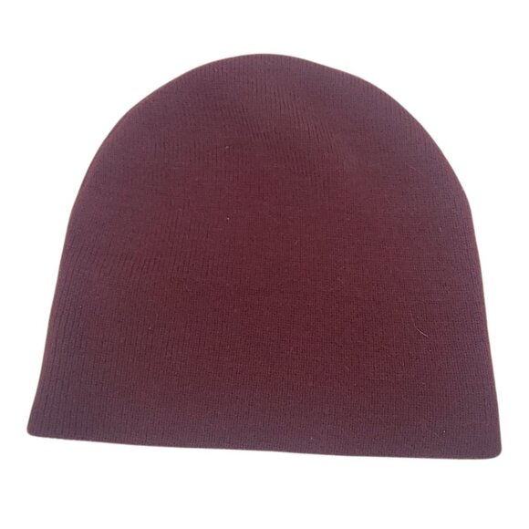 University Of Minnesota Maroon Knit Beanie Hat Golden M Logo & Gopher Mascot Pat - Picture 3 of 3
